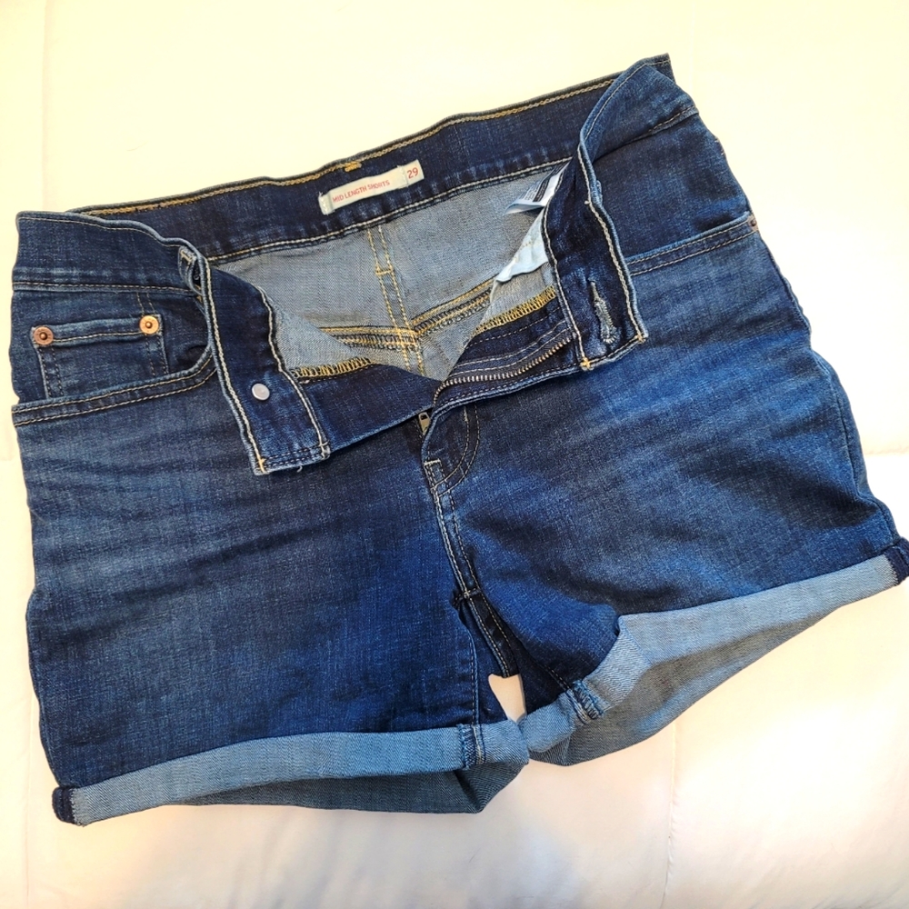 Levi's Women's Mid-Length Jean Shorts